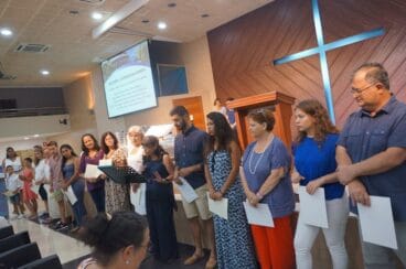 Presentación de los bautizados en la Iglesia lLa Trinitat