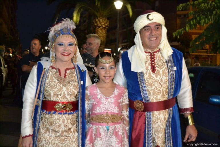 Recepción de la capitanía mora 2017 - Capitana mora y familia