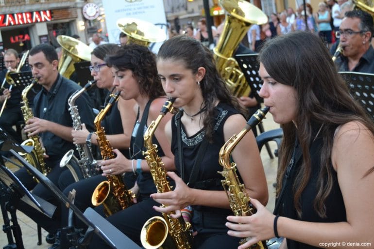 Concierto de música festera Moros y Cristianos Dénia 2017 - Músicos