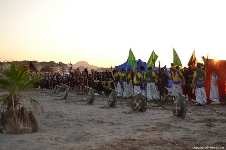 Desembarco Moros y Cristianos Dénia 2017 - Tropas moras