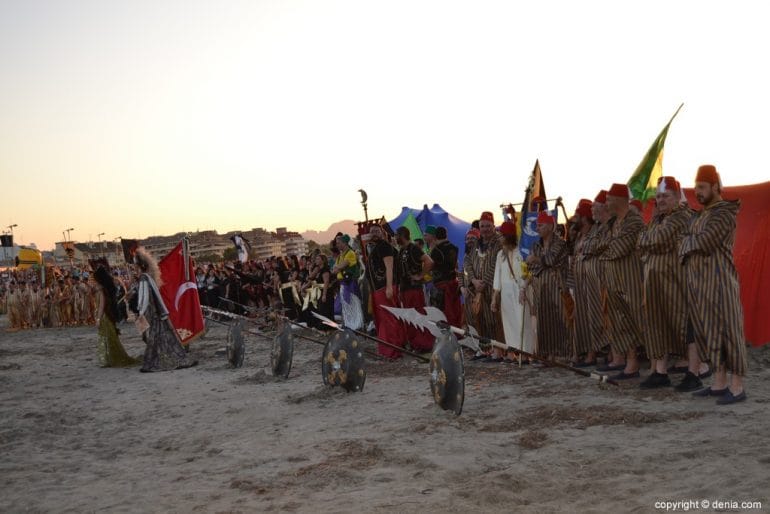 Desembarco Moros y Cristianos Dénia 2017 - Tropas moras