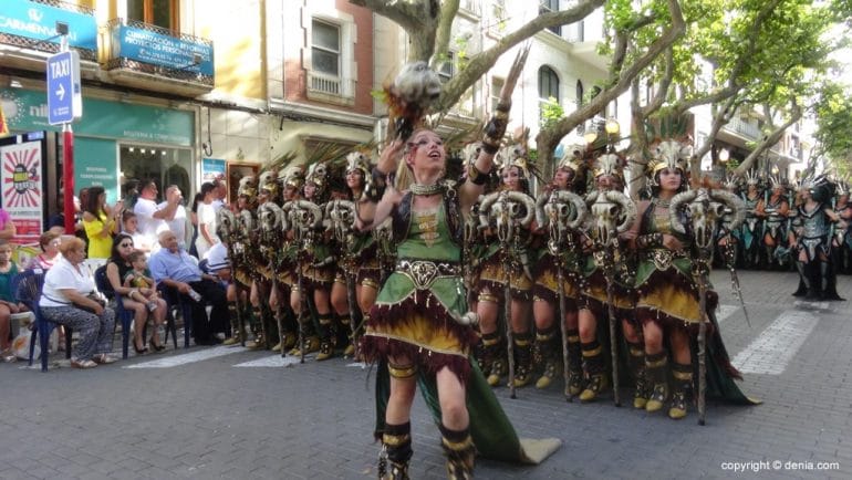Capitanía Filà Templaris - Escuadra de las guerreras de Benimaquia
