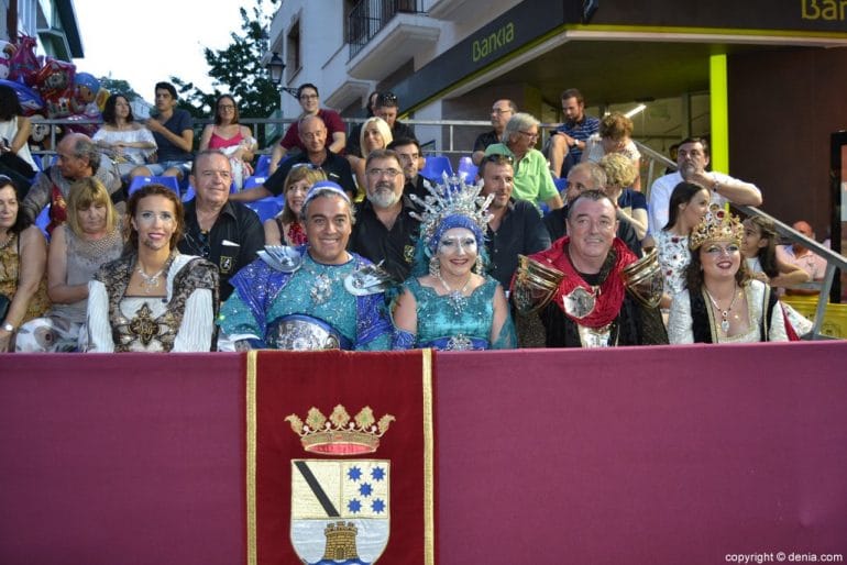 Desfile de gala Moros y Cristianos Dénia 2017 - Capitanes en la tribuna