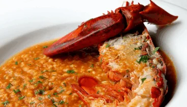 Arroz de bogavante al estilo Tempura Bar