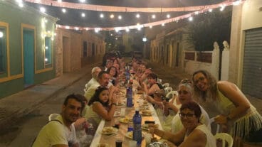 Cena en la falla Saladar