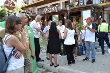 desalojo de los vecinos de suertes del mar