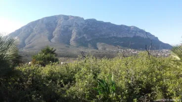 el montgo desde la lloma del castanyar