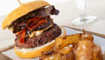 Hamburguesa gourmet con toque de autor
