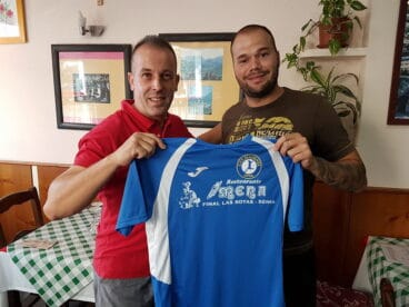 jaime moreno amb el tecnic luis miguel bonet