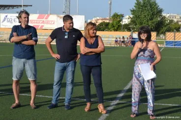 La edil de deportes durante su discurso