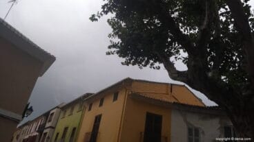 LLuvia en Dénia