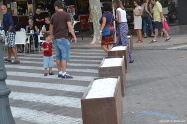 Maceteros inicio calle Marqués de Campo