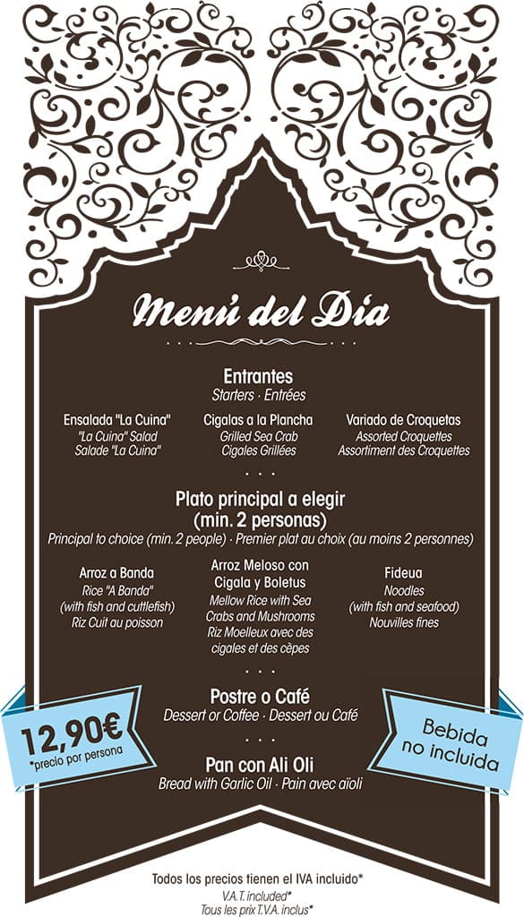 menu del dia la cuina de pepa