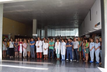 Minuto de silencio en el Hospital Marina Alta