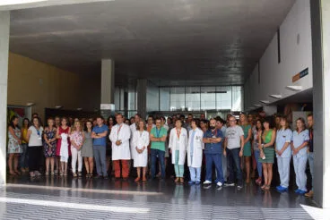 Minuto de silencio en el Hospital Marina Alta