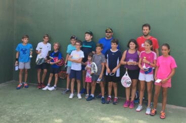 Participantes en el mini torneo infantil