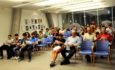 socios en una de las asambleas del club atletismo balearia