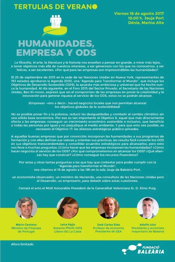 tertulia de verano de la fundacio balearia