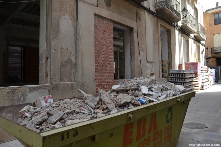 Trabajos de reforma en la casa de la calle San José