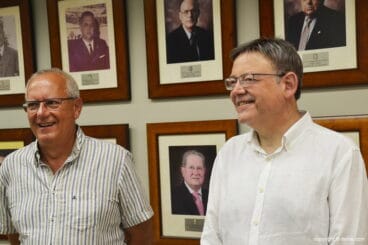 Ximo Puig junto a Vicent Grimalt