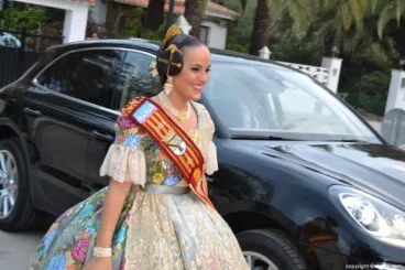 Recepción presentación Falleras Mayores Dénia 2018 – Llegada de Melani