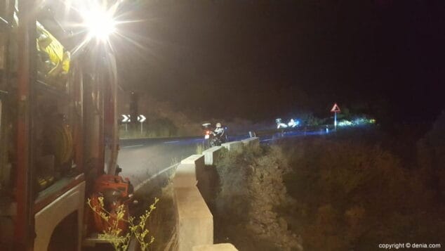 accidente en la carretera de les planes