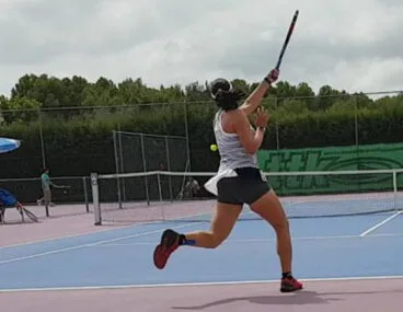 Andrea Redondo durante un partido