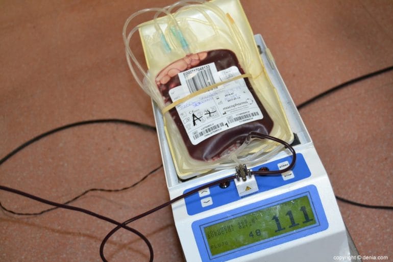 Bolsas de extracción del Maratón de Sangre de Dénia