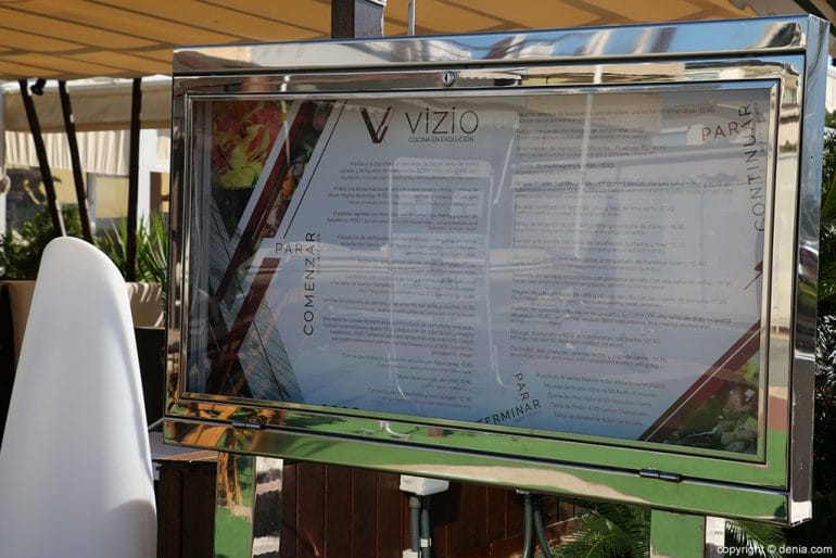 Carta Restaurante Vizio