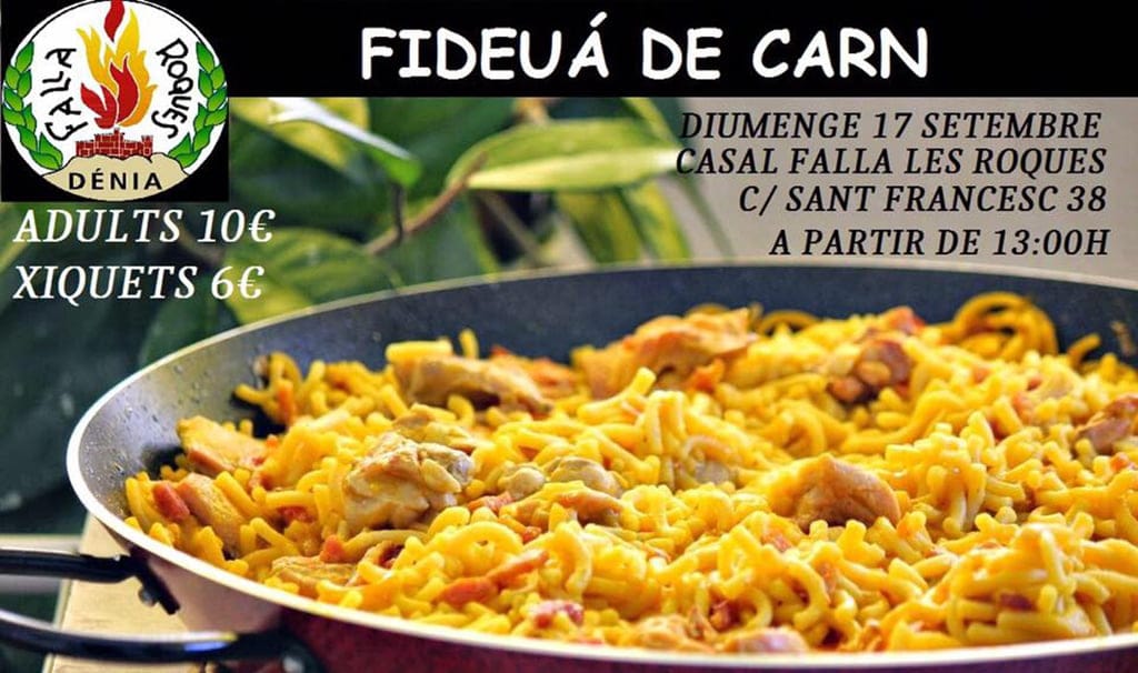 cartel fideua falla roques