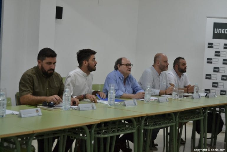 Concejales asistentes a la reunión de la UNED
