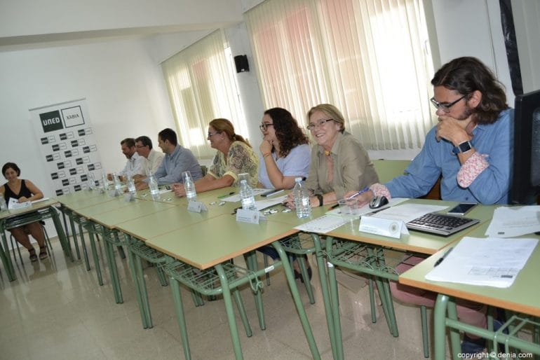 Concejales de la Marina Alta asistentes a la reunión de la UNED