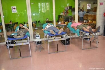 Donantes en el Maratón de Sangre de Dénia