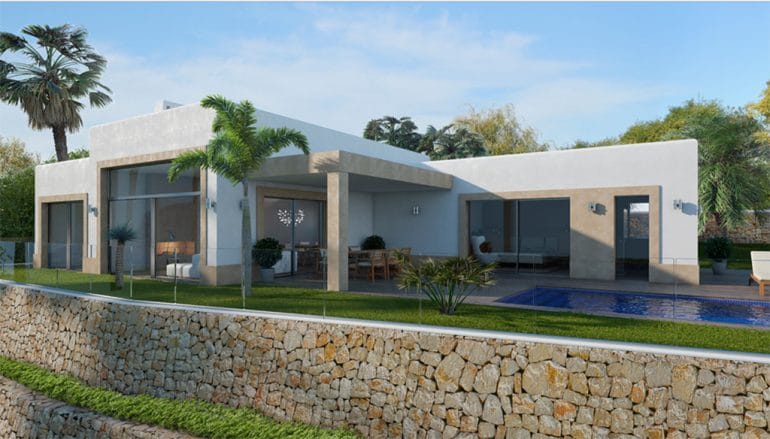 Fachada y jardín de la casa Lucas Graf Projects