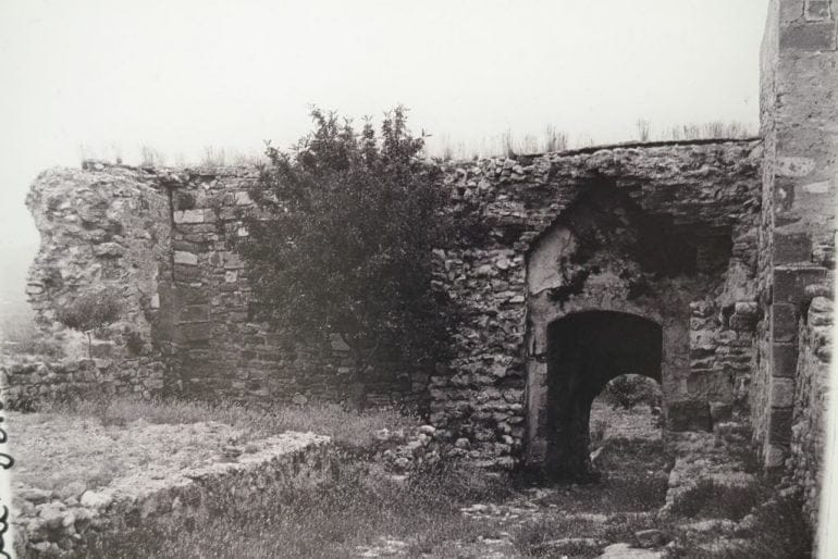 Fotografía del Castillo de Dénia a principios del S.XX