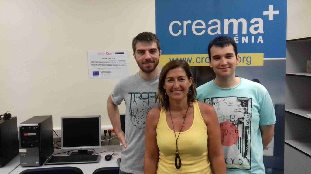 jovenes contratados por creama con la concejala eva ronda