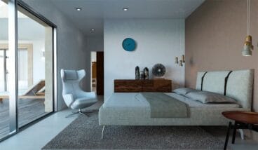 Luminoso dormitorio Lucas Graf Projects