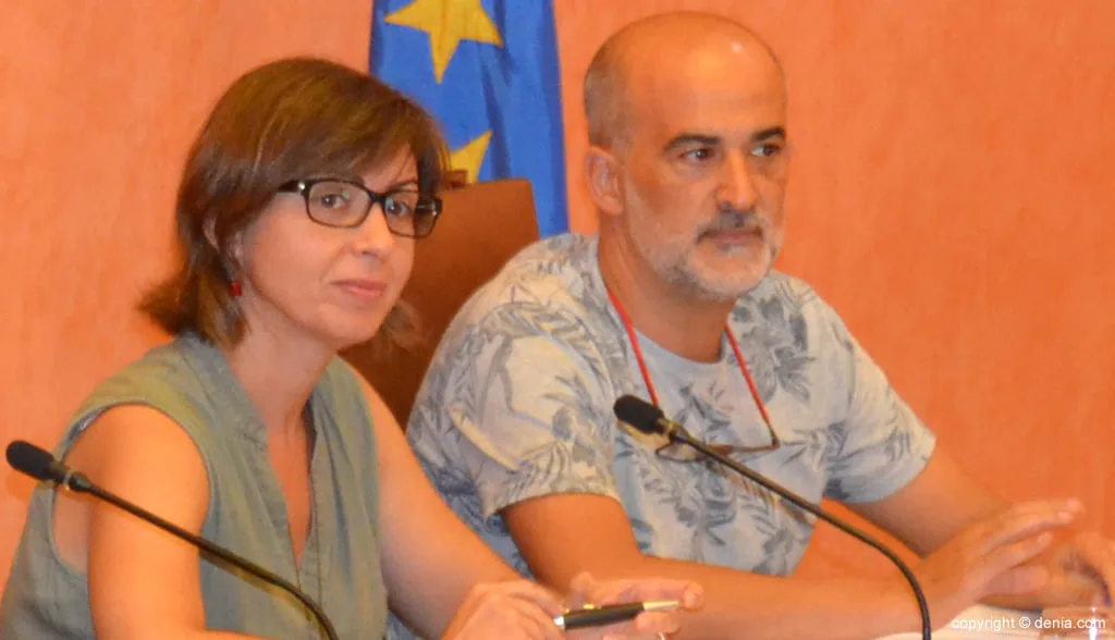 Los habitantes desalojados del edificio 'Suertes del Mar' podrán retornar a sus casas en breve tiempo 2 maria josep ripoll junto a javier scotto