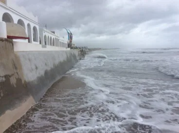 Nuevo temporal de mar en Les Deveses