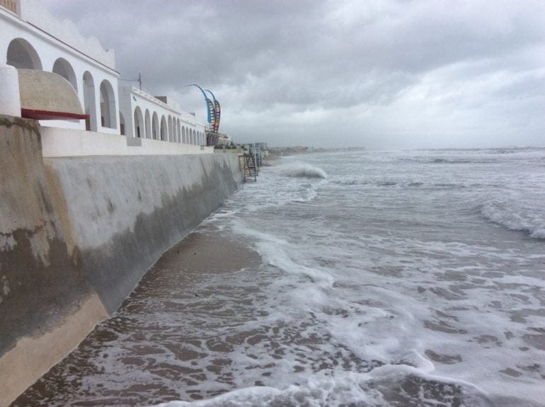 Nuevo temporal de mar en Les Deveses