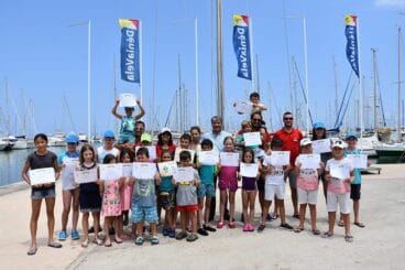 Portolés con los alumnos de la Escuela de Verano
