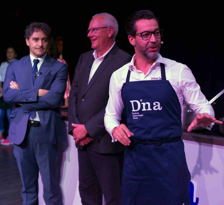 Quique Dacosta en la presentación en Madrid del DNA Festival