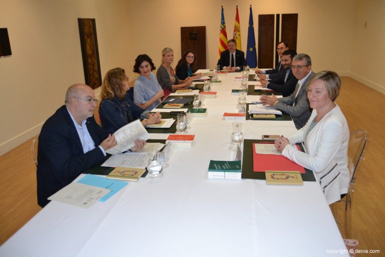 Reunión del Consell de Ximo Puig en Dénia