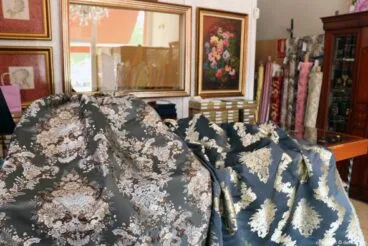 telas oscuras traje de fallera espoli