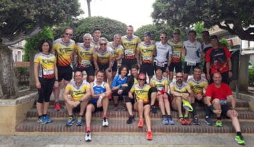 algunos de los atletas participantes en la volta a la marina