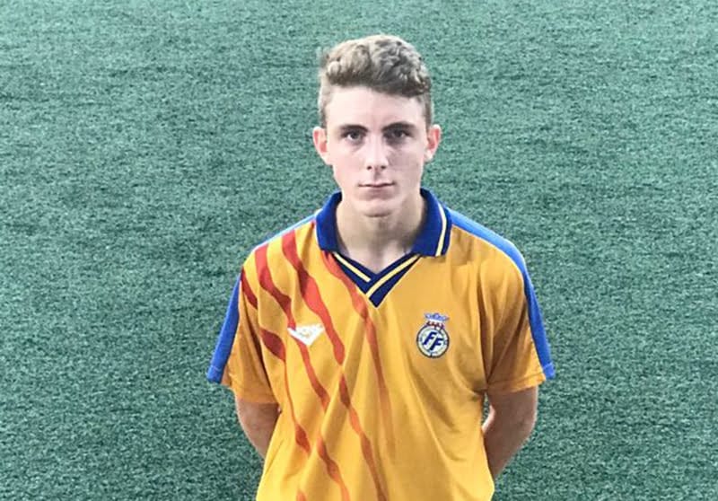 davi cheli con la seleccion valenciana sub 16