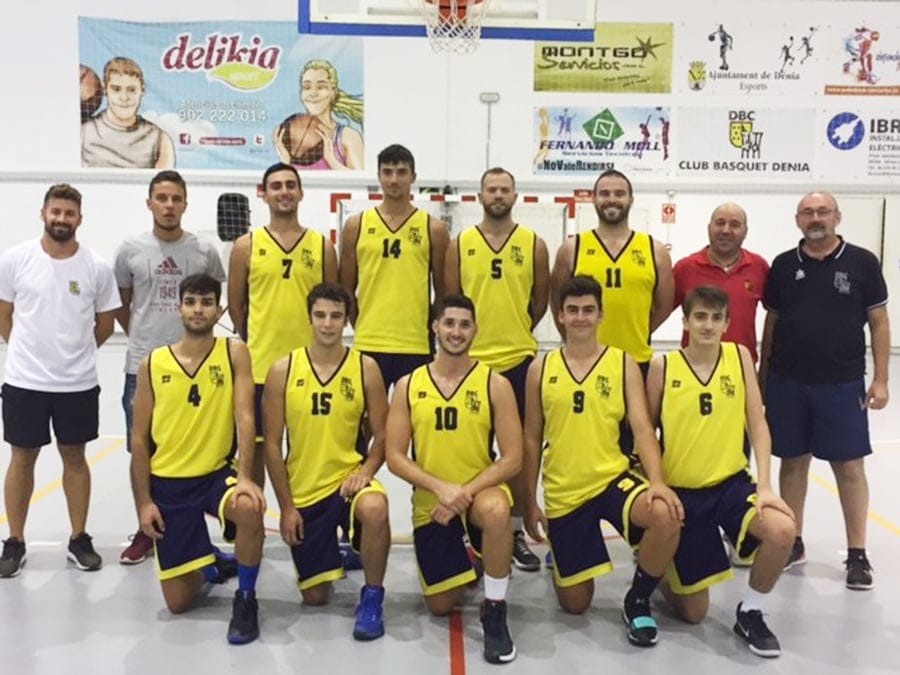 equipo senior masculino del denia basquet autonomico