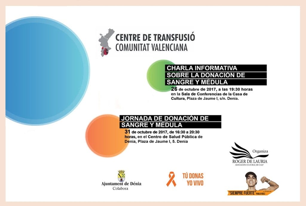 jornada de donacion de sangre y medula en denia