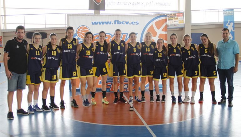 junior femenino del denia basquet en la final de la lliga valenciana