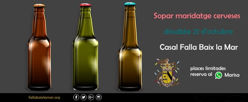 maridaje de cervezas en baix la mar